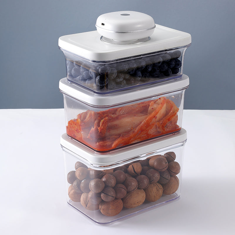 Fresh Vacuum Storage (4 in 1)  ( 3 recipiente + 1 Vacuum Pump)