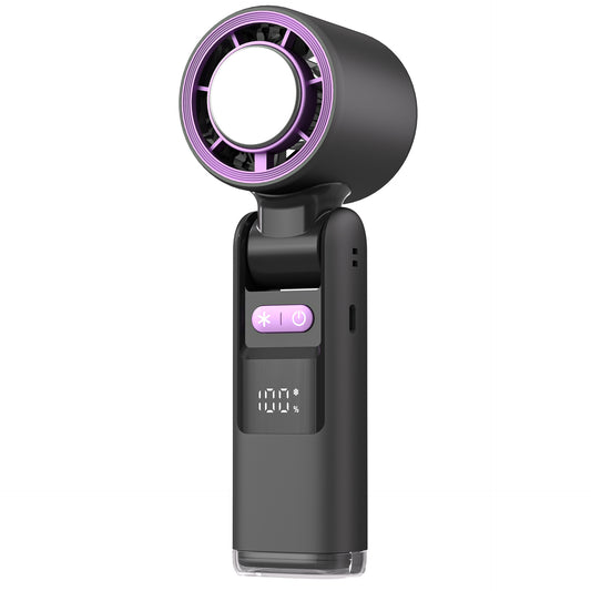 Mini Ventilator Portabil Reîncărcabil – 4000mAh, Display Digital, Pliabil