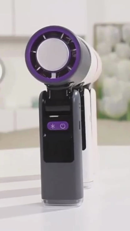 Mini Ventilator Portabil Reîncărcabil – 4000mAh, Display Digital, Pliabil